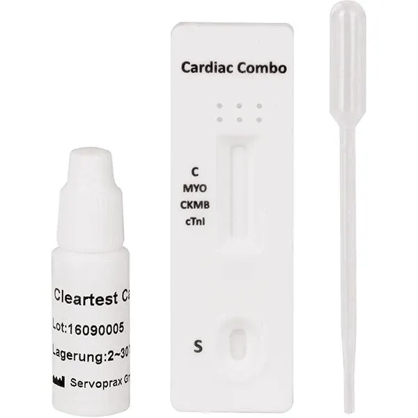 Cleartest Cardio Myglobin/CK-MB/Trop | Packung (10 Tests)