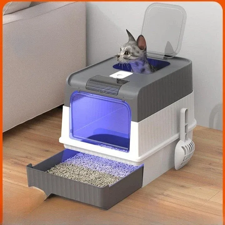 Rechargeable Deodorizing Ultimate Cat Litter Box - Image 0