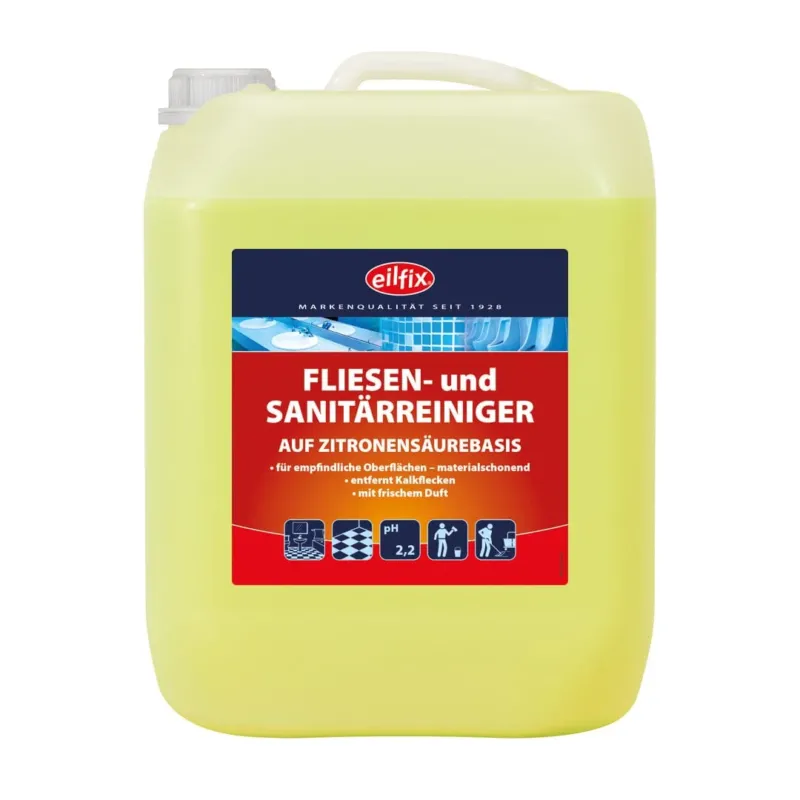 Eilfix FLIESEN + SANITÄRREINIGER für empfindliche Oberflächen 10 Liter Kanister