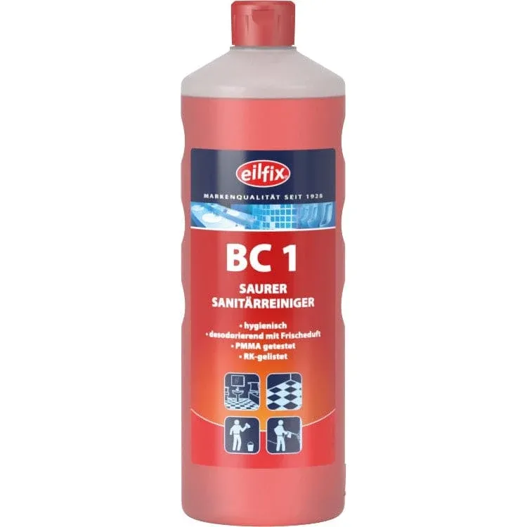EILFIX BC 1 SANITÄRREINIGER Unterhaltsreiniger 1 Liter Flasche