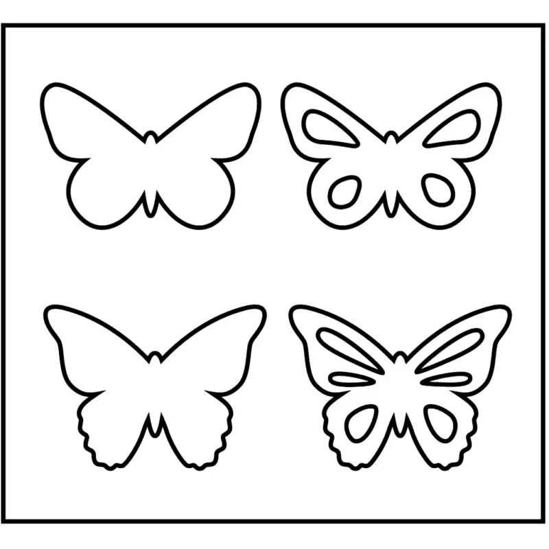 Steel Ruled Die, butterfly, size 14x15,25 cm, thickness 15 mm