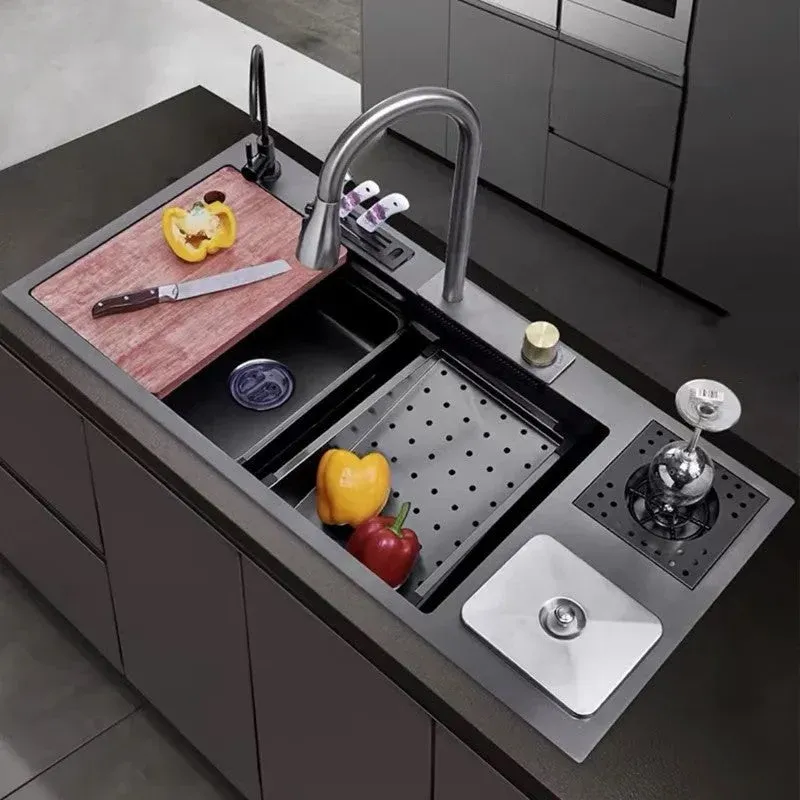 Smart Nano Technology Large Rain Waterfall Kitchen Sink - Image 0