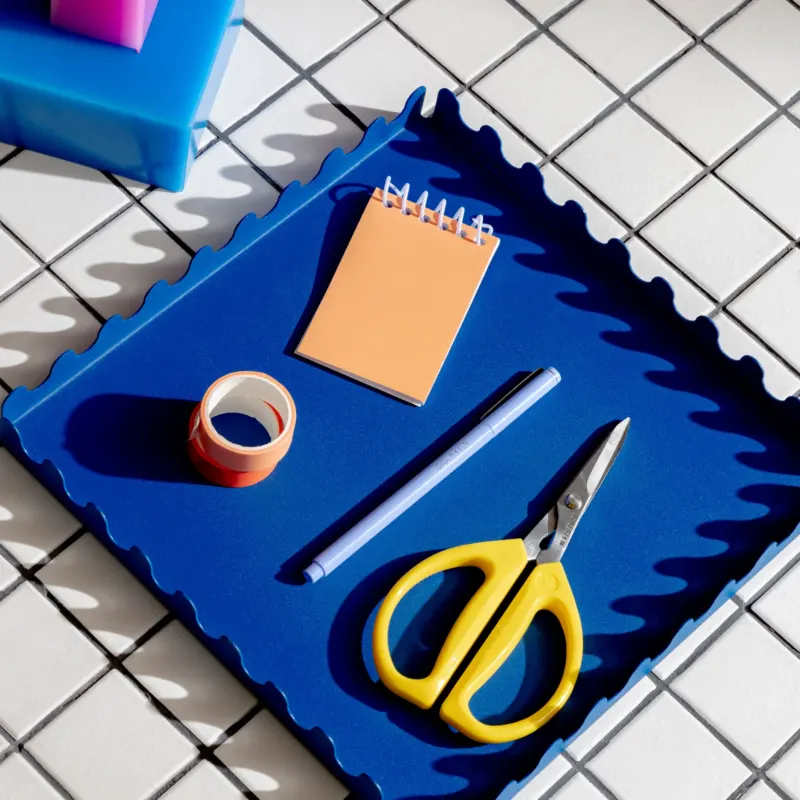 SCAPE TRAY | blaues SERVIERTABLETTS | 25x25 cm | Steven Bukowski | Areaware