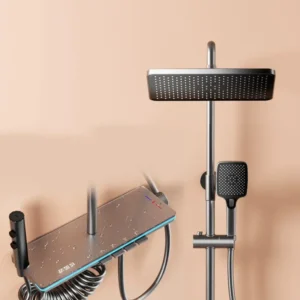 Digital Thermostatic High-Pressure Flow Shower Set - Image 0