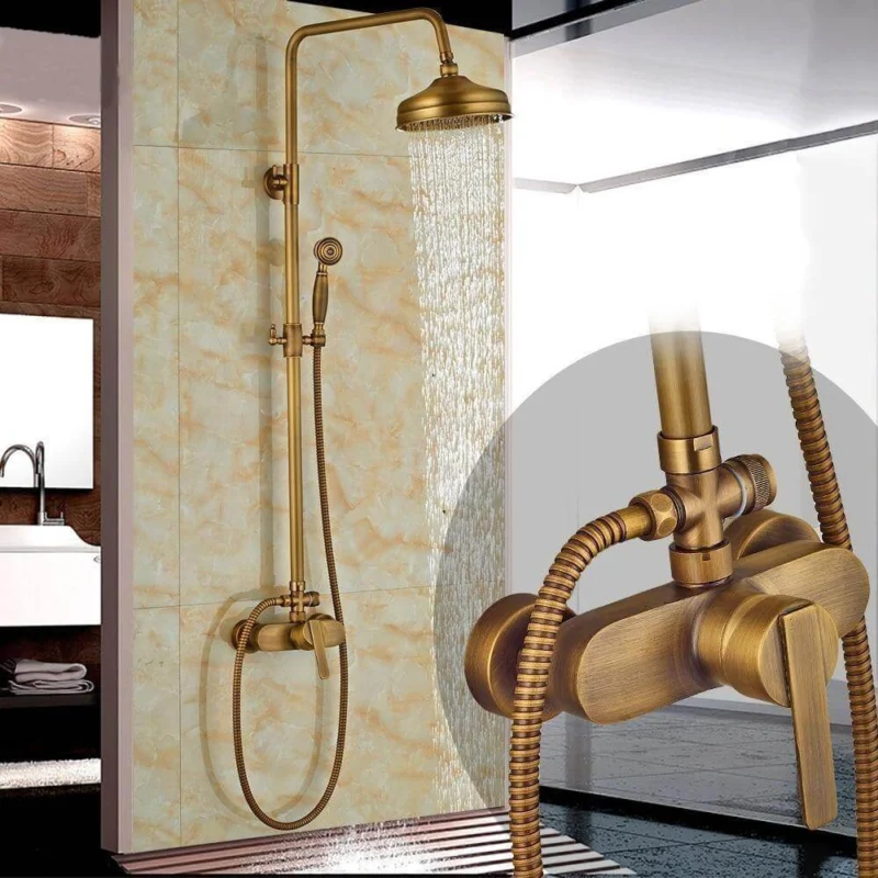 Elegant Luxury Antique Rainfall Bathroom Shower Set - Image 0