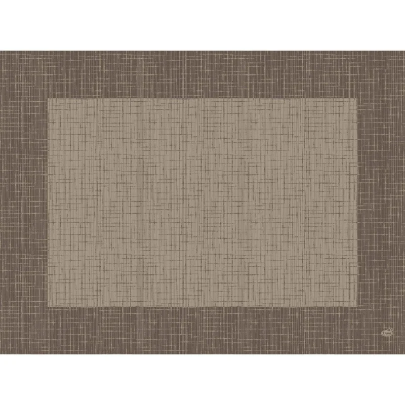 Die Bio-Dunicel-Sets 30x40 Linnea greige Tischsets von Duni GmbH bieten ein hochwertiges, rechteckiges Design in Taupe-Braun und passen ideal zu umweltfreundlichen Einweg-Servietten für einen stilvollen, nachhaltigen Tisch. Packung mit 100 Stück.