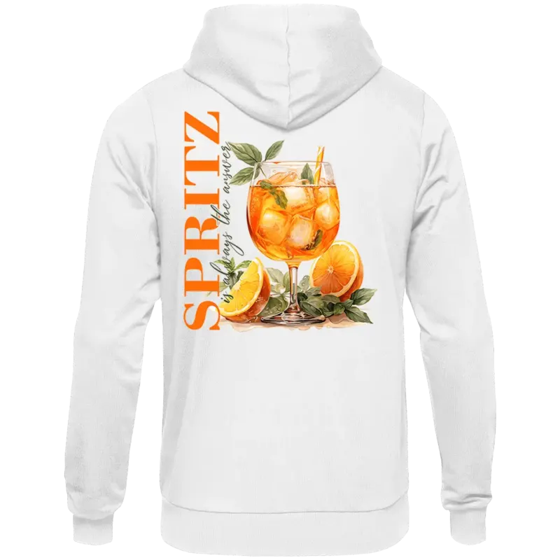 Spritz is always the answer - Vintage Collection - Unisex Kapuzenpullover Hoodie Farbe Weiss