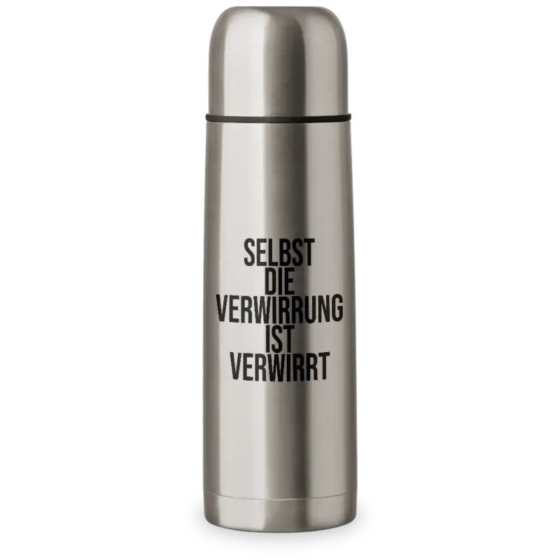 Selbst die Verwirrung ist verwirrt - Thermosflasche