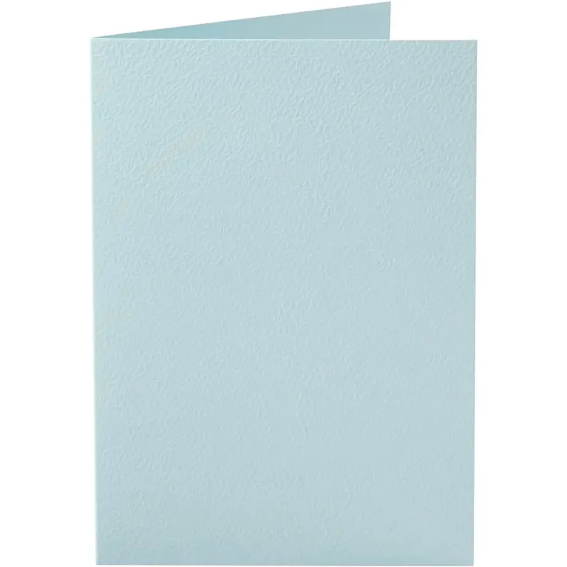 Cards, card size 10,5x15 cm, 220 g, light blue, 10 pc