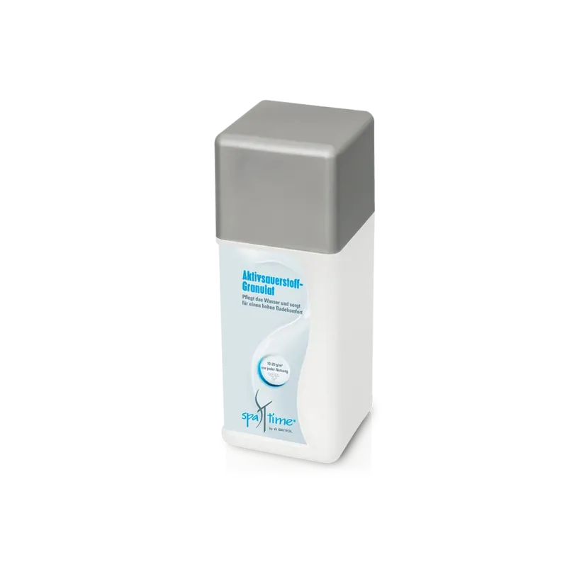 BAYROL SpaTime Aktivsauerstoff-Granulat 1 kg chlorfreie mit Sofortwirkung | Flasche (1 kg)