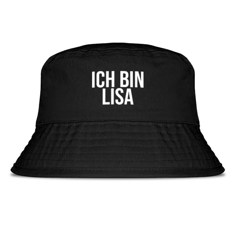 Ich bin - Fischerhut Personalisiert #farbe_black