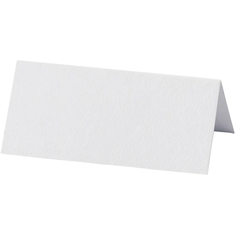 Table place cards, size 9x4 cm, 220 g, white, 20 pc