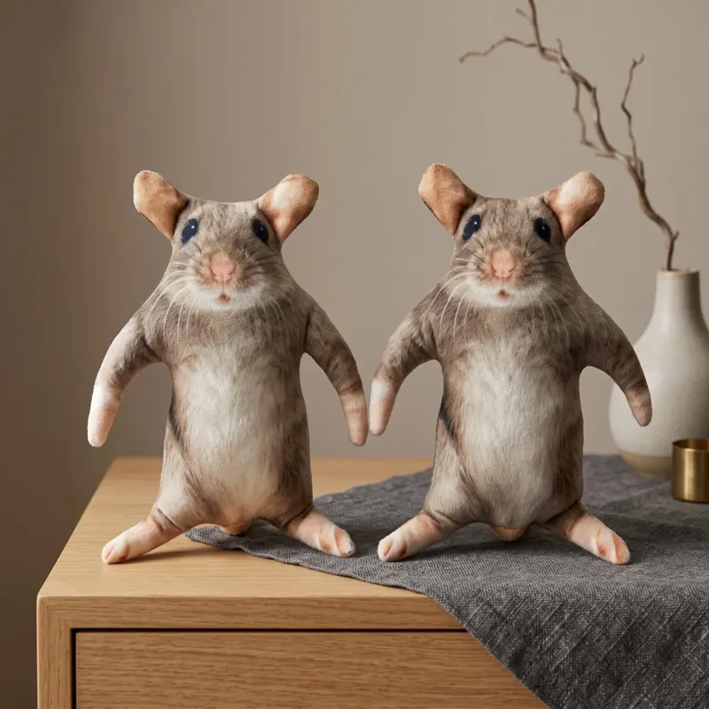 Cheese-dream Plush Mouse Cubicle Buddy Toy - Image 0