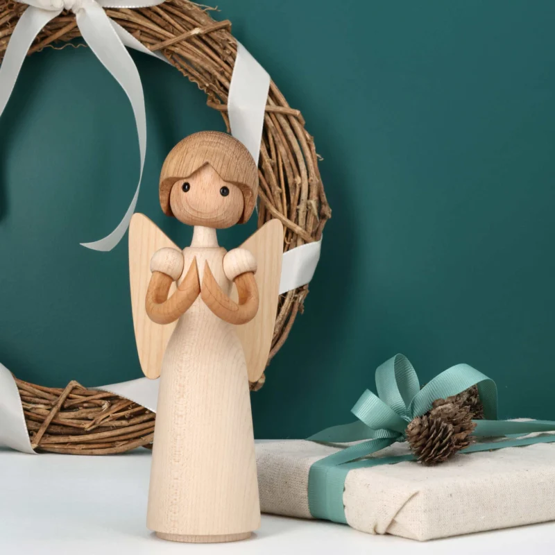 Holzengel Lucia Groß – Eiche · 20 cm | Spring Copenhagen
