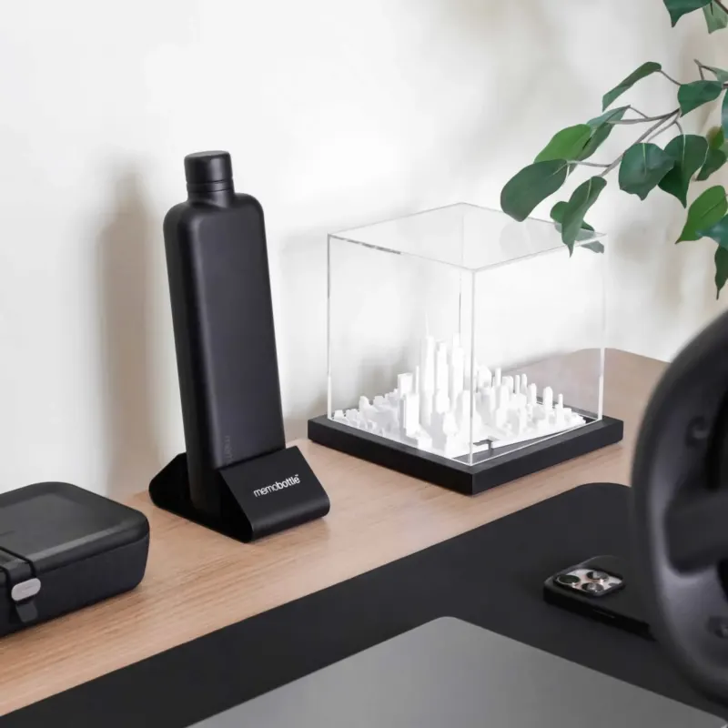 DESK STAND - Ständer & Halter für Original (transparente) memobottles & Universal für alle memobottles