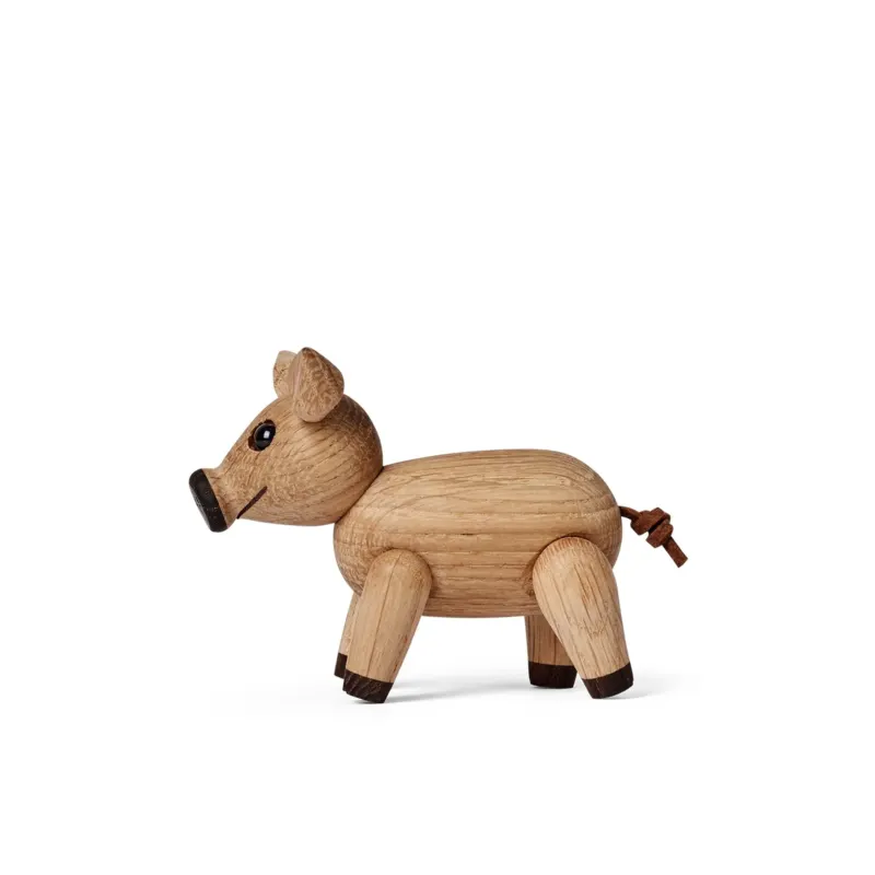 Holzschwein Poppy – 6 cm · Tierfigur | Spring Copenhagen · Tischdeko