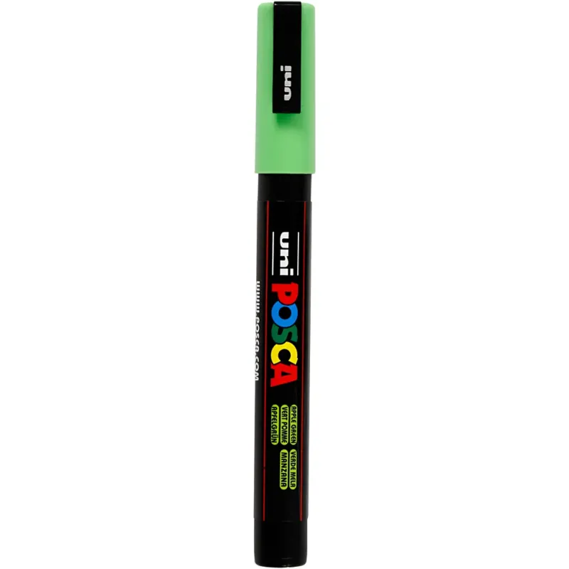 Posca Marker, no. PC-3M, line 0,9-1,3 mm, fine, apple green
