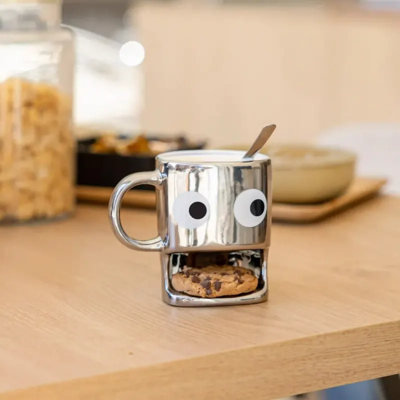 Keks-Tasse – Silber · Keramik · Keks-Fach | Fisura