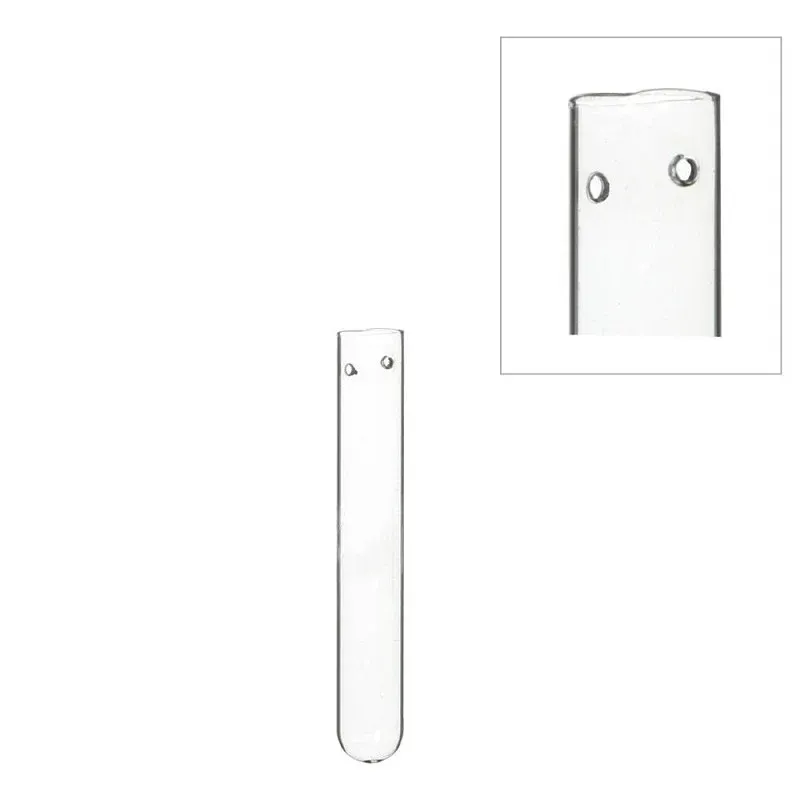 Test Tube w.2 Holes Ø1.5 h.10cm