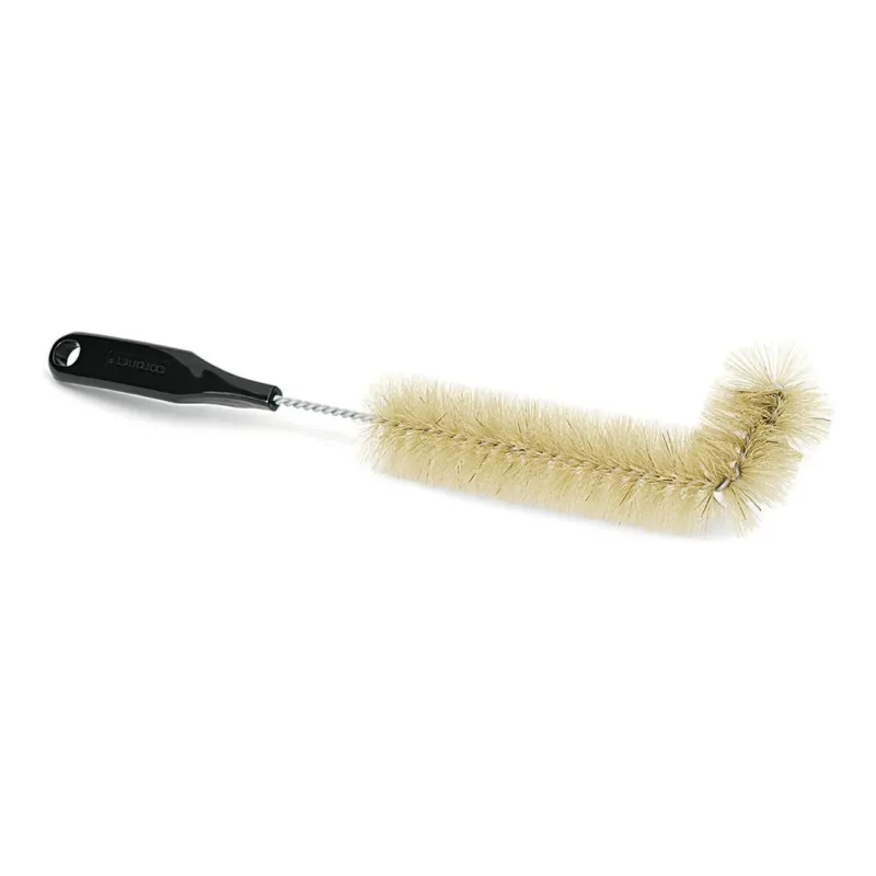 Die Nölle Profi Brush Heizkörperbürste L-Form, 39 cm, reine Borste von Nölle Profi Brush Bürsten- & Pinseltechnik e.K. hat steife Borsten, einen gedrehten Metallgriff und einen schwarzen Kunststoffgriff mit Aufhängeloch - perfekt für die Heizkörperreinigung.