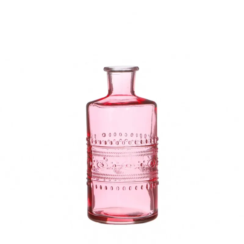 Flower vase Porto Ø7.5cm and 14.5cm high Pink (12 pcs.)
