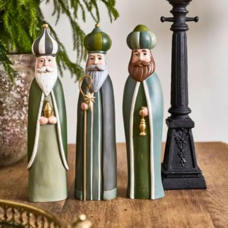 Heilige Drei Könige H30cm – 3er-Set – Mehrfarbig
