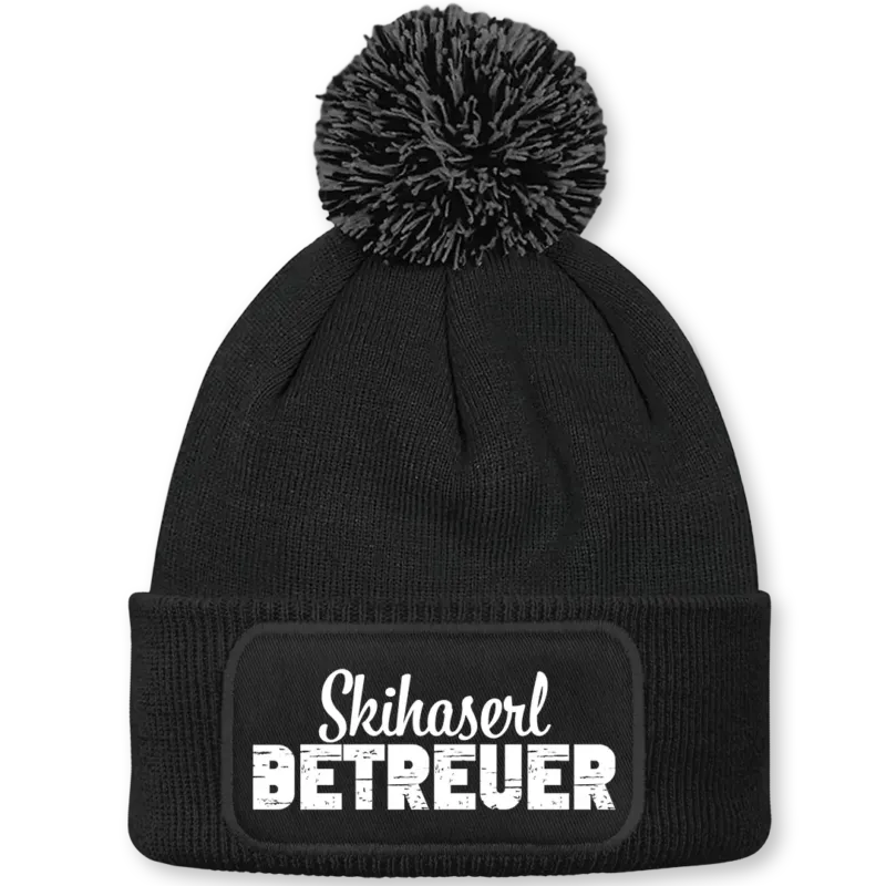 Skihaserl Betreuer - Beanie mit Bommel