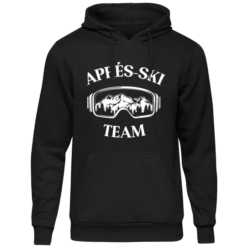 Apres-Ski Team - Unisex Kapuzenpullover Hoodie Farbe Schwarz