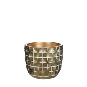 Hanoi pot Ø10 x h:8,4 cm Gold (6 Pcs)