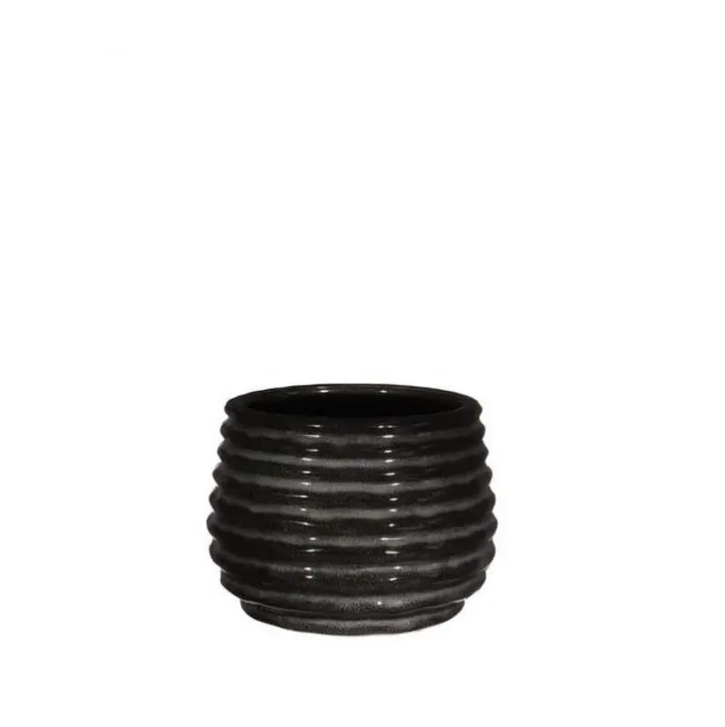 Pot Black Anthracite Rise Ø6,5 x h: 8 cm (12 Pcs)