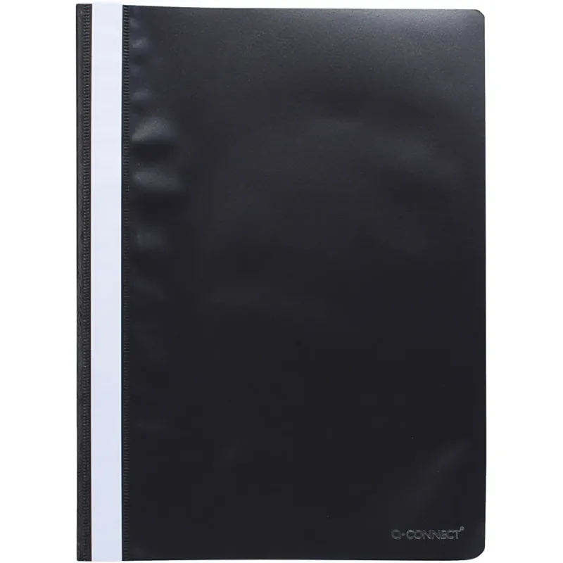 Plastic presentation folders, A4, black, 50 pc
