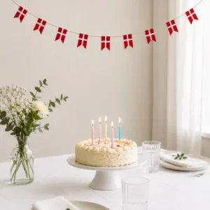 Girlande mit Fähnchen - 10 Fähnchen