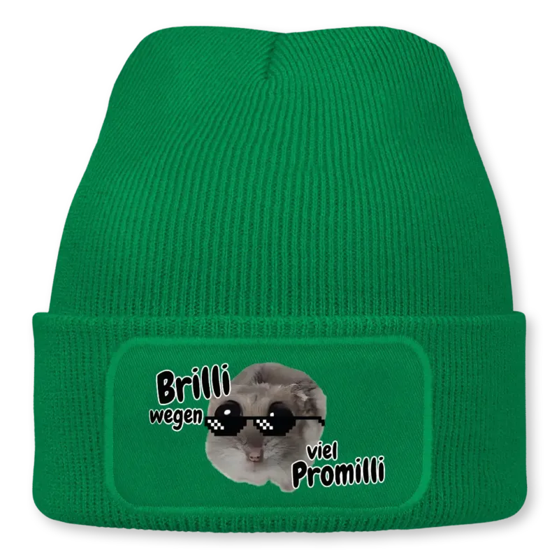 Brilli wegen viel Promilli - Beanie #farbe_gruen