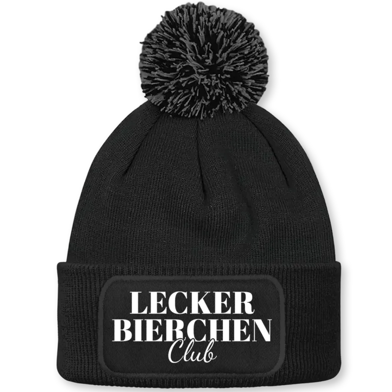 Lecker Bierchen Club - Beanie mit Bommel