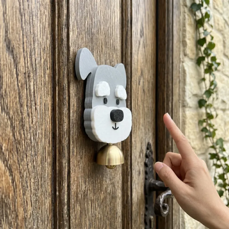 DingDog Schnauzer Magnetic Door Welcome Bell - Image 0