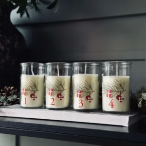 Adventslichter im Glas - Set mit 4 Stk.