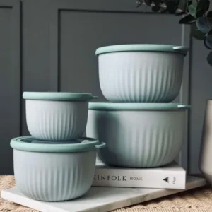 Aufbewahrungsbehälter Dusty green – Set mit 4 Stück