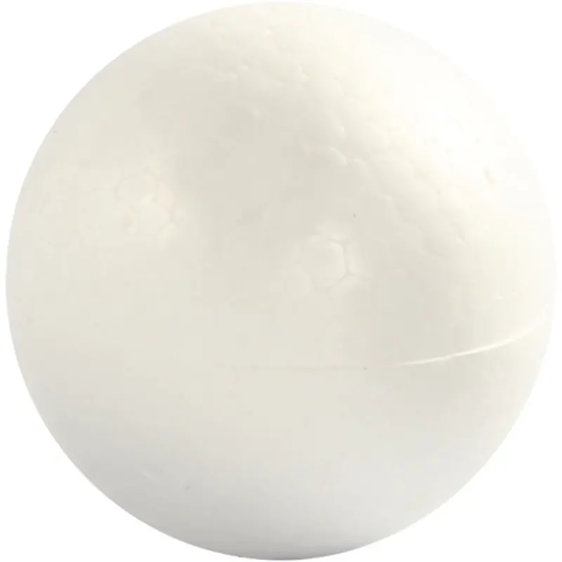 Polystyrene Balls, dia. 7 cm, white, 5 pc