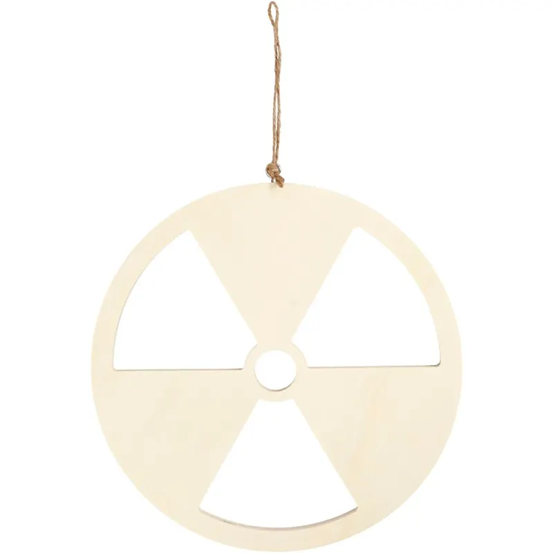 Sign, No nuclear power, size 21,3 cm, thickness 0,9 cm