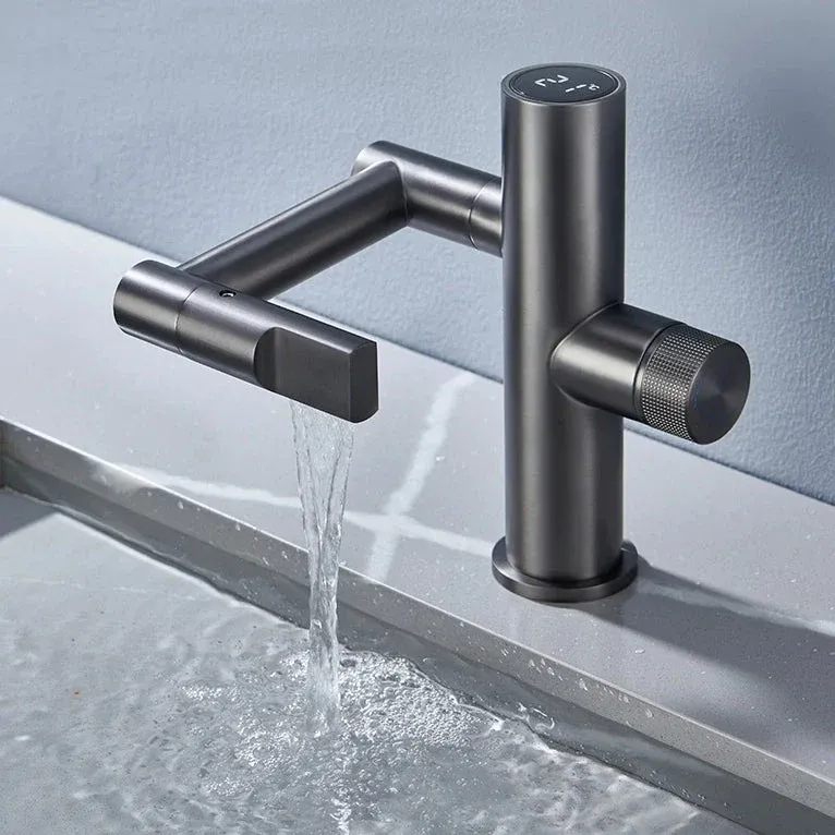 Hydroelectric Rotating Modern Smart Waterfall Faucet - Image 0