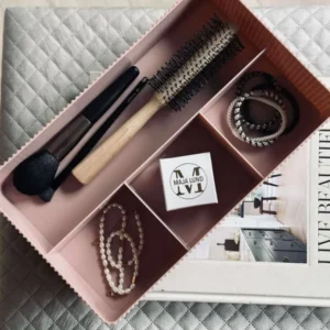 Make-up-Organizer mit Fachunterteilung - Rosa