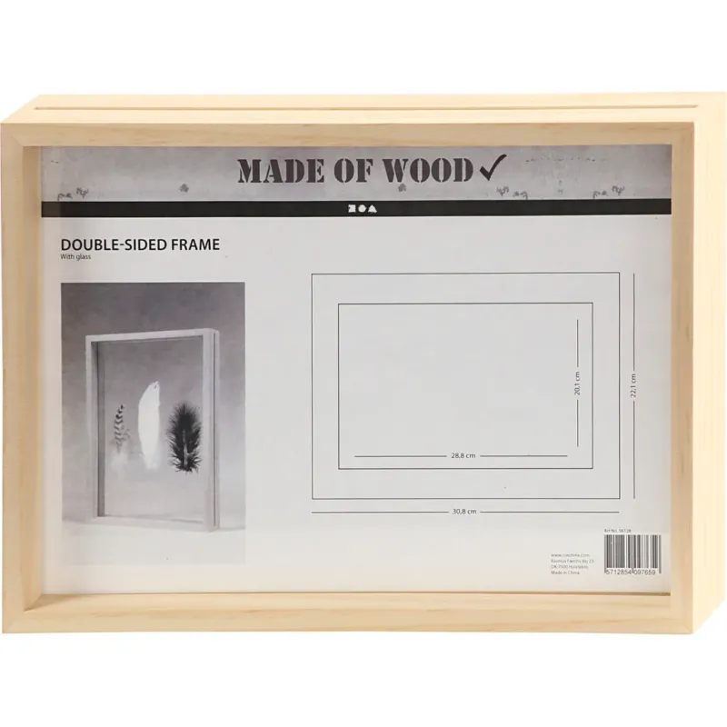 Double Frame, D. 4,5 cm, size 22,1x30,8 cm