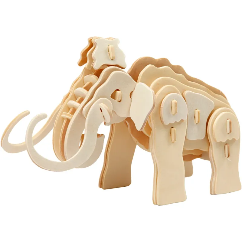 3D Construction figure, mammoth, size 19x8,5x11 cm