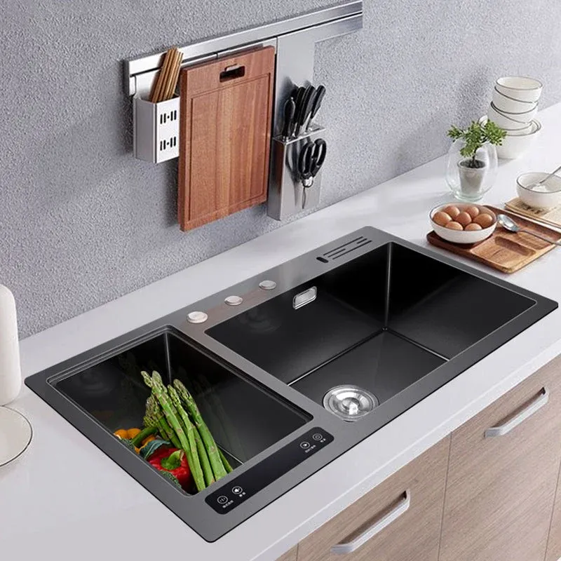 Ultra Wash with Ultrasonic Cleaning Elegant Efficient Kitchen Sink - Image 0
