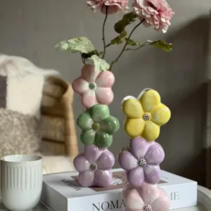 Vase mit Pastellblumen - Color mix