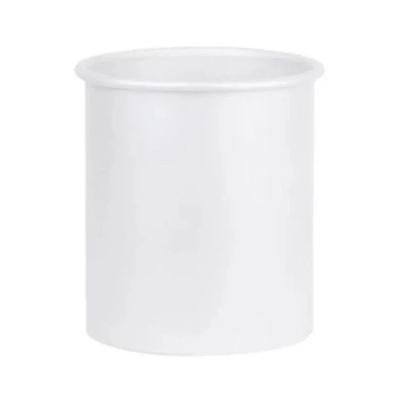 Cestino gettacarte tondo in alluminio verniciato bianco 5 litri