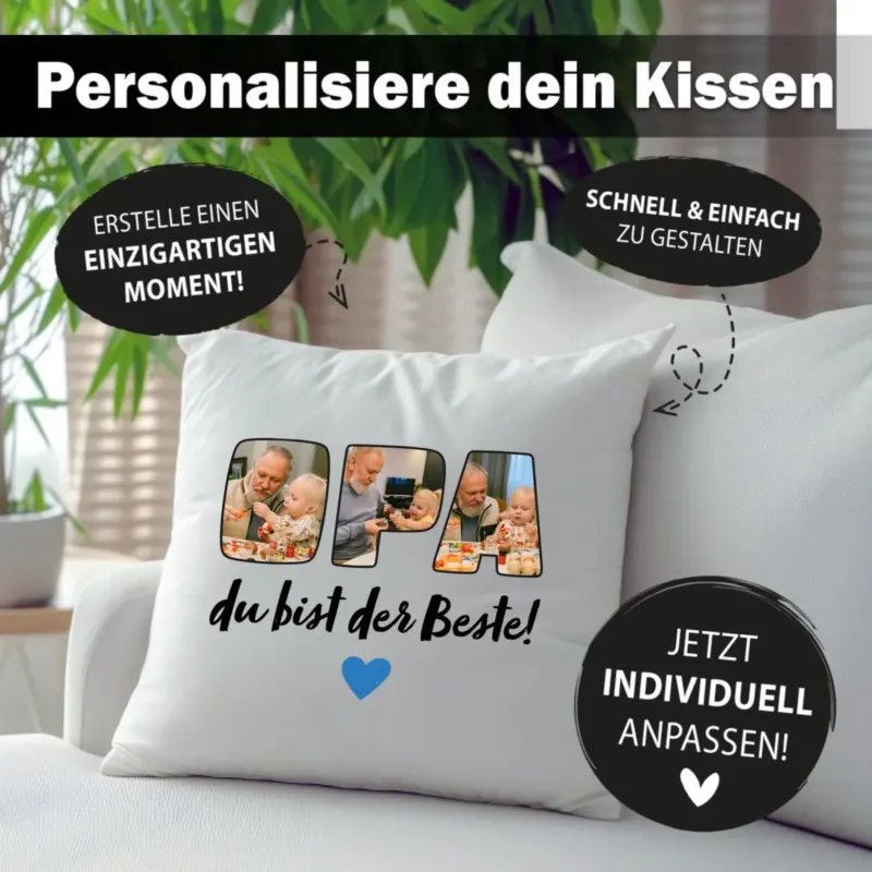 Fotokissen - Opa du bist der Beste