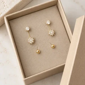 Mixbox mit 6 Ohrringen - Ivy 18k vergoldet