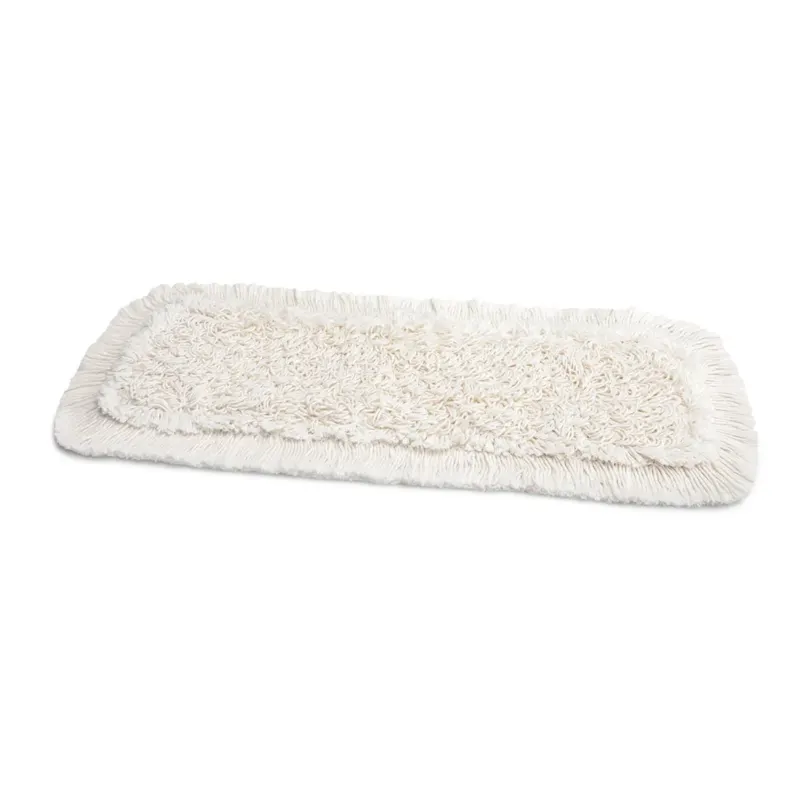 Der rechteckige Nölle Profi-Mop aus Baumwolle, 50 cm, mit strukturierter Oberfläche und Fransenrand, ist für eine effektive Reinigung konzipiert und liegt flach auf weißem Untergrund. Marke: Nölle Profi-Bürste Bürsten- & Pinseltechnik e.K.