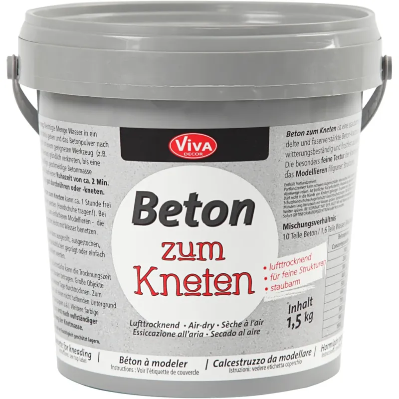 Concrete Modelling Clay, grey, 1500 g